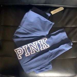 Victoria’s Secret pink brand baby blue leggings size medium brand new with tag